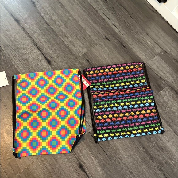 NWT Colorful Kids Drawstring Bags Set - Picture 4 of 7